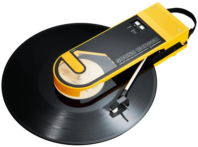 Alt view image 5 of 6 - AudioTechnica AT-SB727 Sound Burger Portable Turntable with Bluetooth (Yellow)