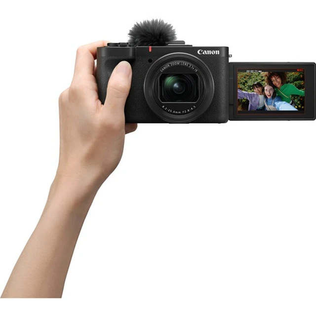 Alt view image 7 of 7 - Canon PowerShot V1 4K Camera | 1-Inch Sensor, Flip Screen, Face Tracking - Bundle
