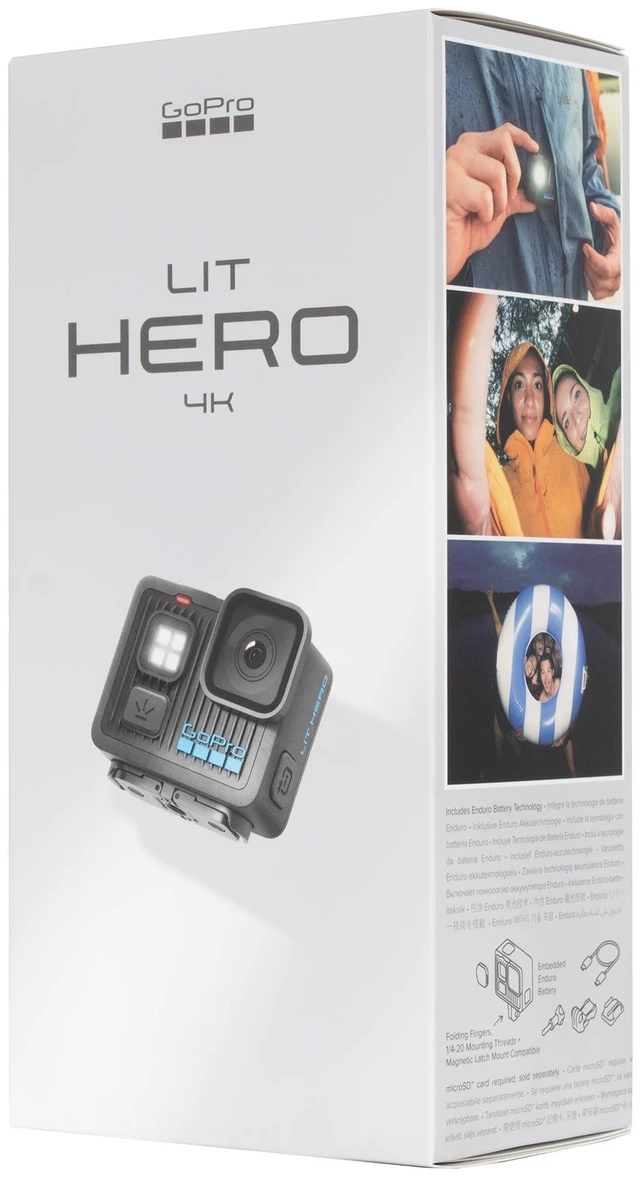 Alt view image 6 of 6 - GoPro LIT Hero - Lightweight, Compact, Waterproof Action Camera with Built-in Light, 4K60 Ultra HD Video, 12MP Photo, Touch Screen, HyperSmooth Stabilization