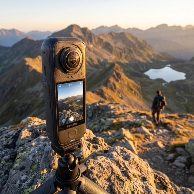 Alt view image 5 of 7 - Insta360 X4 Air 360 Action Camera Starter Bundle (Black) with 50-in-1 Accessory Kit and More