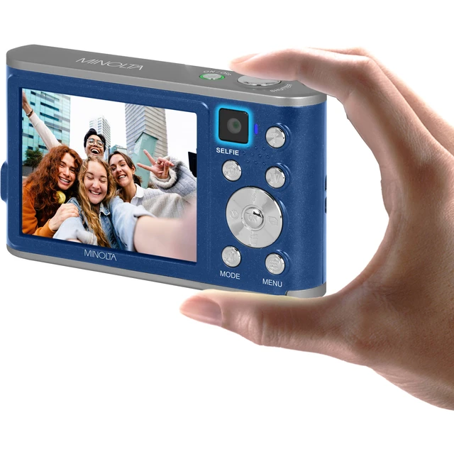 Alt view image 6 of 7 - Minolta MND23 Digital Camera (Blue), 48MP Point & Shoot Camera, 2.7K Video Recording, 16x Digital Zoom + More