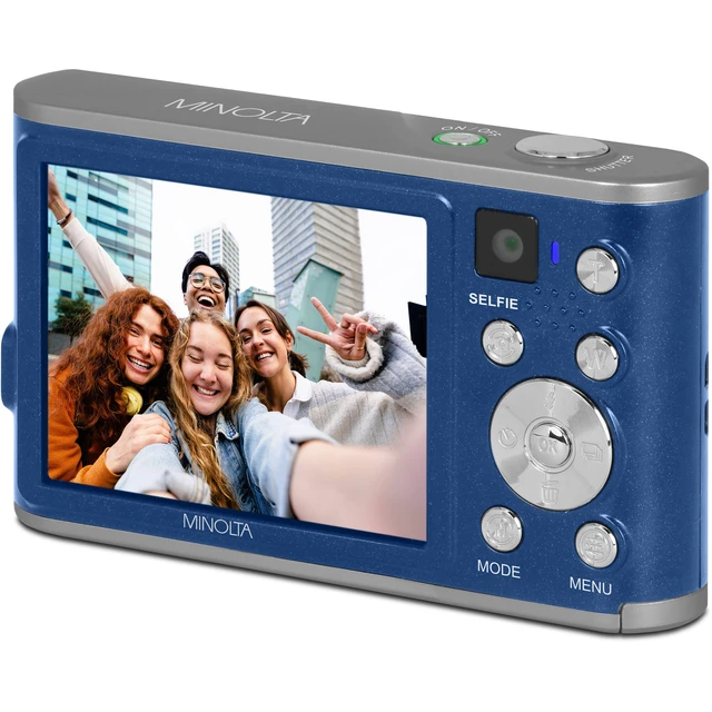 Alt view image 5 of 7 - Minolta MND23 Digital Camera (Blue), 48MP Point & Shoot Camera, 2.7K Video Recording, 16x Digital Zoom + More