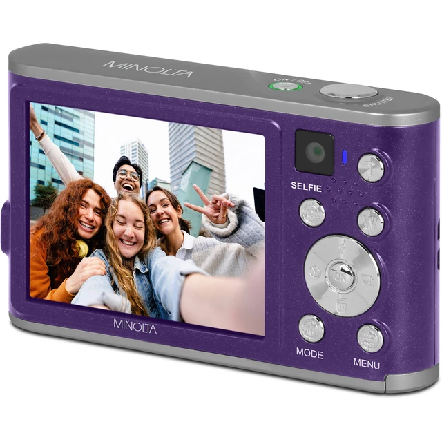 Alt view image 5 of 7 - Minolta MND23 Digital Camera (Purple), 48MP Point & Shoot Camera, 2.7K Video Recording, 16x Digital Zoom + More