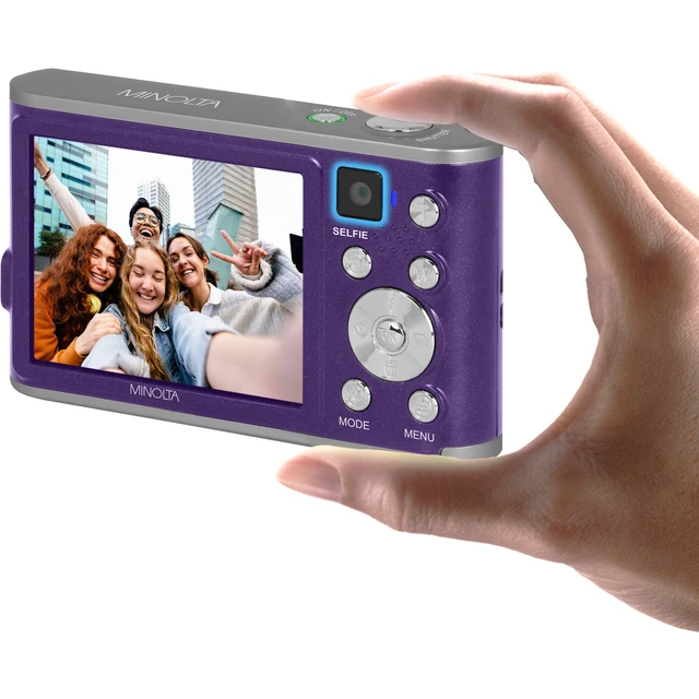 Alt view image 6 of 7 - Minolta MND23 Digital Camera (Purple), 48MP Point & Shoot Camera, 2.7K Video Recording, 16x Digital Zoom + More