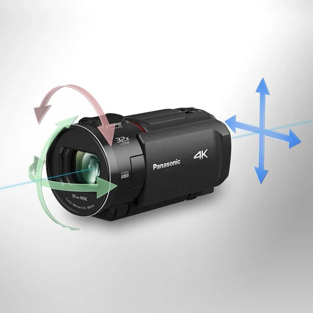 Alt view image 5 of 7 - Panasonic HC-VX3 UHD 4K Lightweight Camcorder with 24x Zoom + 128GB Memory Card + More