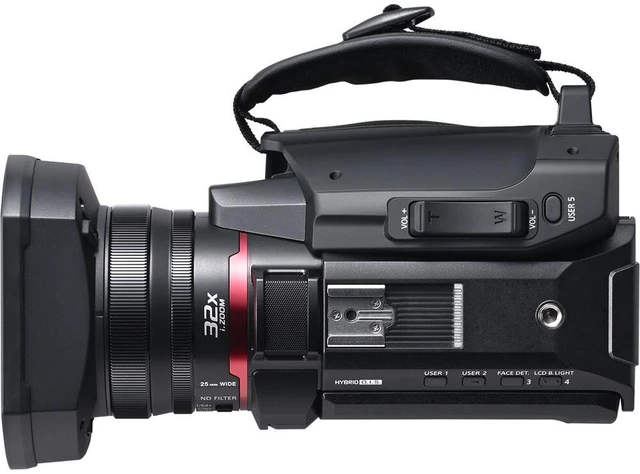 Alt view image 7 of 7 - Panasonic HC-X1200 UHD 4K HDMI Lightweight Compact Camcorder with 24x Zoom + Mic - Bundle