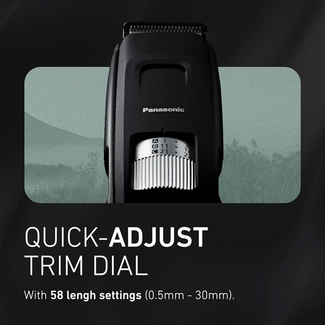 Alt view image 3 of 5 - Panasonic ER-GB96-K Long Beard Trimmer for Men (Black)