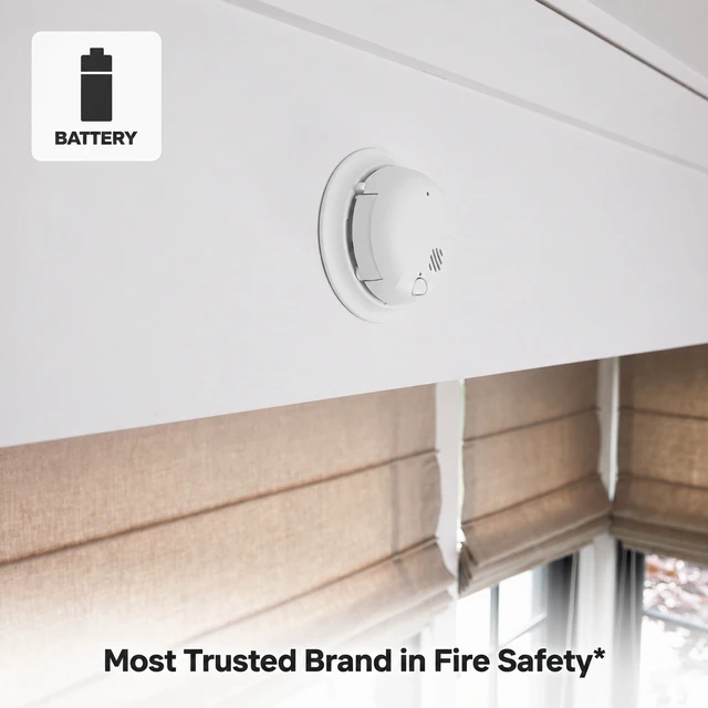 Alt view image 4 of 6 - First Alert Combination Smoke & Carbon Monoxide Alarm, Battery Operated Detector with Test & Silence Button, SMICO100, 3-Pack