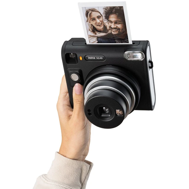 Alt view image 5 of 7 - FUJIFILM INSTAX SQUARE SQ40 Instant Film Camera (Black), Pack of2 instax Film