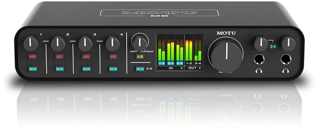 Alt view image 6 of 13 - MOTU M6 6x4 USB-C Audio Interface with Studio-Quality Sound