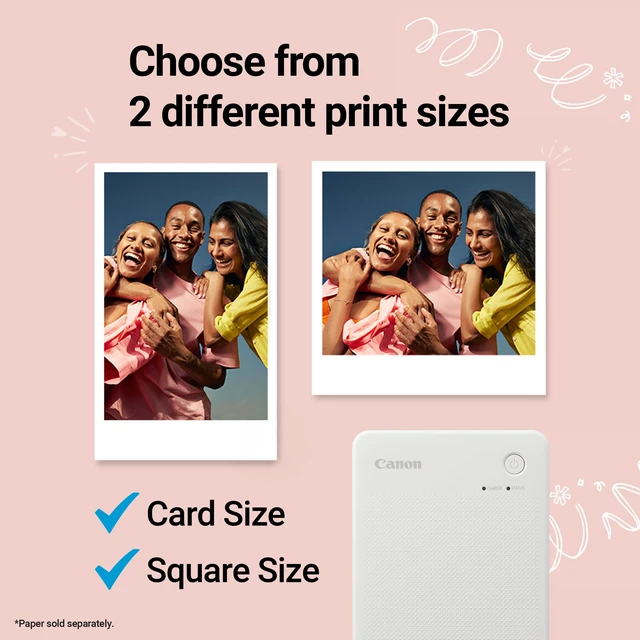 Alt view image 5 of 5 - Canon SELPHY QX20 Compact Photo Printer White