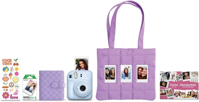 Alt view image 6 of 13 - FUJIFILM Instax Mini Blue Holiday Bundle 2025