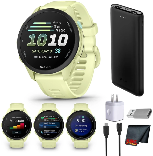 Main image of Garmin Forerunner 70 GPS Running Smartwatch (Citron) Bundle Kit