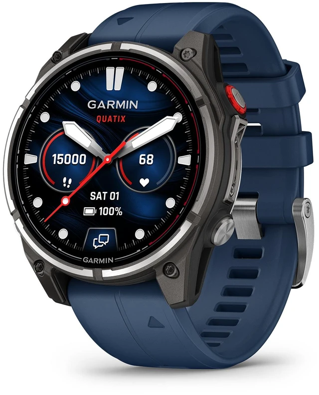 Alt view image 2 of 7 - Garmin quatix 8 Pro 47mm Smartwatch AMOLED inReach Bundle