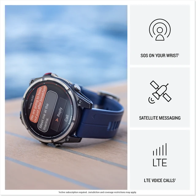 Alt view image 4 of 7 - Garmin quatix 8 Pro 47mm Smartwatch AMOLED inReach Bundle