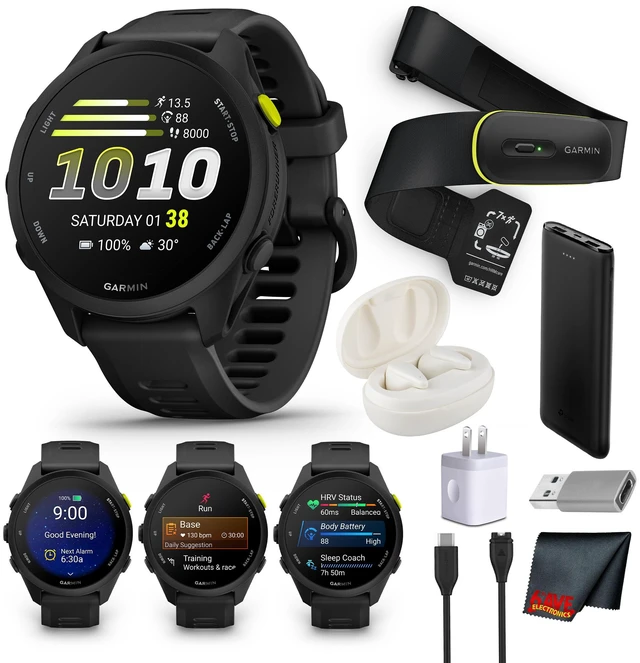 Main image of Garmin Forerunner 70 GPS Running Smartwatch (Black) 1.2" AMOLED Display Kit