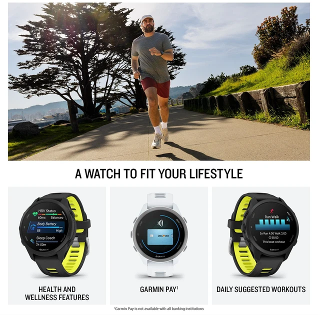 Alt view image 5 of 7 - Garmin Forerunner 170 Music GPS Running Smartwatch Red Pink/Mango Bundle