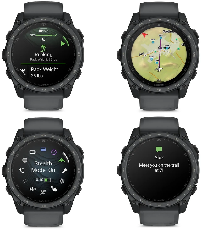 Alt view image 3 of 7 - Garmin Tactix 8 Cerakote - AMOLED - Slate Gray