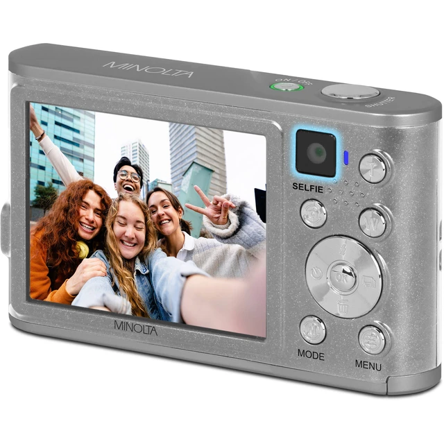 Alt view image 5 of 7 - Minolta MND23 Digital Camera (Silver), 48MP Point & Shoot Camera, 2.7K Video Recording, 16x Digital Zoom + More