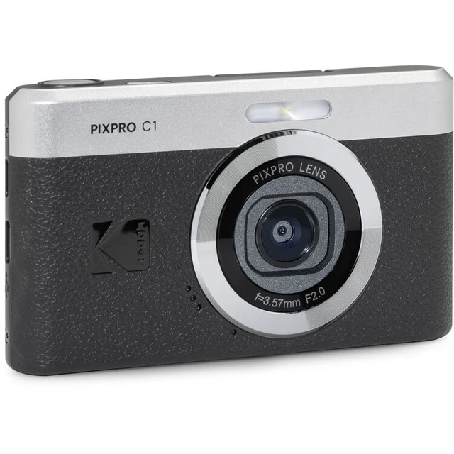 Alt view image 3 of 7 - Kodak PIXPRO C1 Digital Camera (Black) 13MP Compact Camera + More