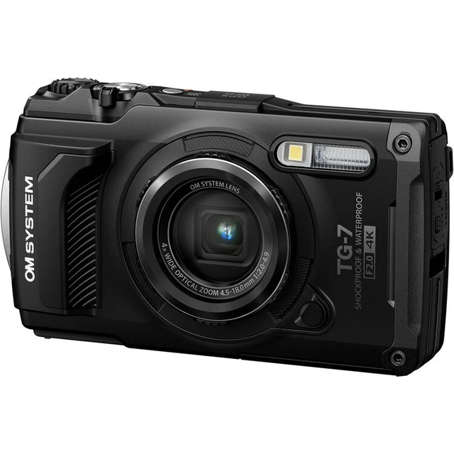 Alt view image 7 of 7 - OM SYSTEM Tough TG-7 Digital Camera Bundle (Black) + 64GB Card + Case + Battery
