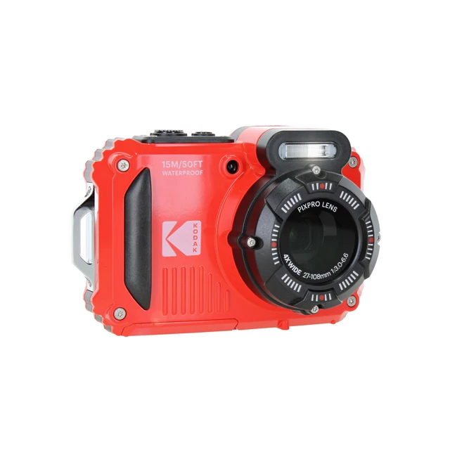 Alt view image 5 of 6 - Kodak PIXPRO WPZ2 Digital Camera (Red) (WPZ2-RD) + 32GB Card + Case + Cleaning Cloth