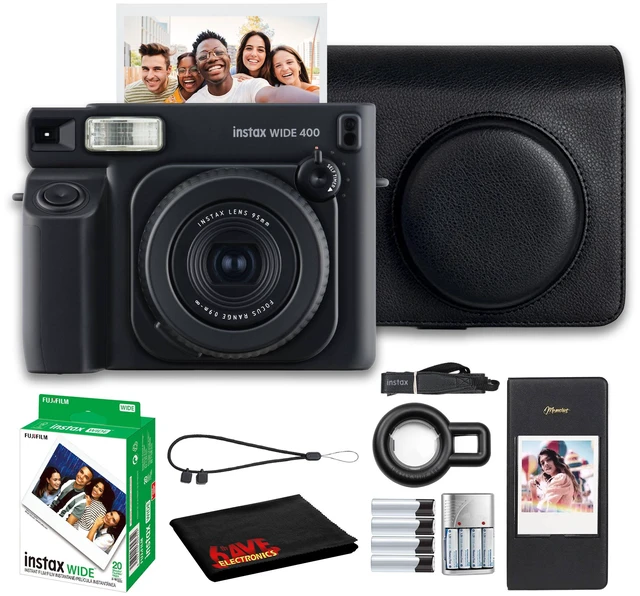 Main image of Fujifilm INSTAX Wide 400 Instant Camera -Black, instax Wide Instant Film