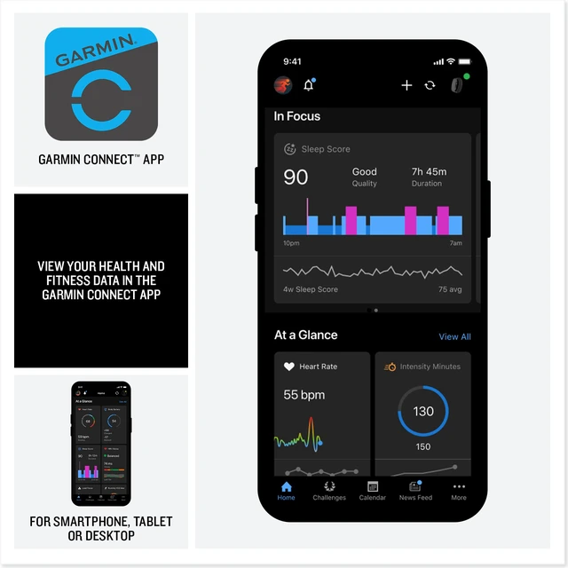 Alt view image 7 of 7 - Garmin CIRQA Activity And Fitness Tracker Smart Band Gray (L-XL) Bundle Kit