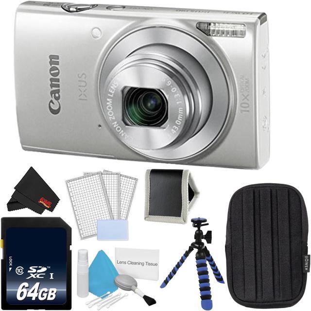 Main image of Canon IXUS 190 (Silver) Compact Digital Camera Bundle w/64GB Memory card (Intl Model)