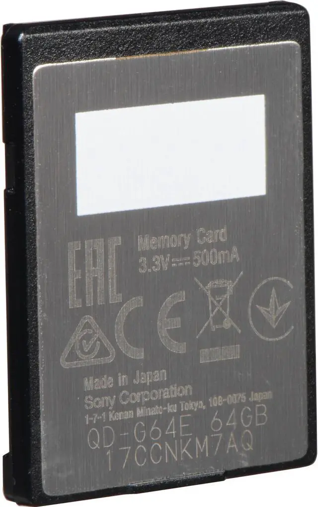 Alt view image 9 of 20 - Sony G Series 64GB XQD Memory Card, 400MB/s Write Speed, 440MB/s Read Speed