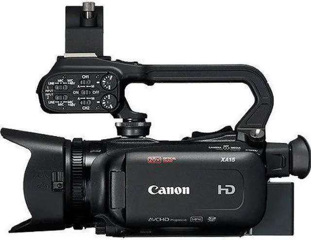 Alt view image 5 of 8 - canon xa15 compact full hd camcorder with sdi, hdmi, and composite output starter accessory bundle