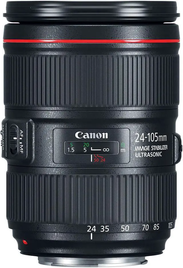 Alt view image 5 of 10 - Canon EF 1380C002 24-105 mm Zoom Lens For DSLR Camera - Black