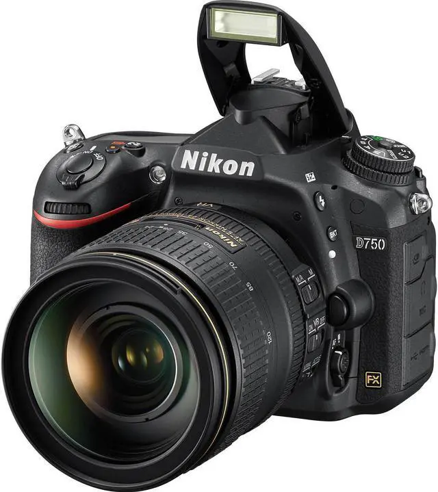 Alt view image 4 of 5 - Nikon D750 DSLR Camera with 24-120mm Lens Advanced Bundle W/ Bag, Extra Battery, LED Light, Mic, Filters and More - (Intl Model)