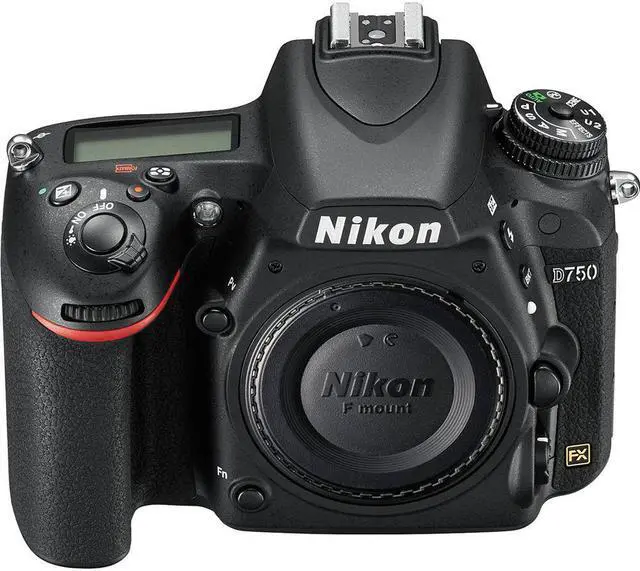 Alt view image 3 of 6 - Nikon D750 DSLR Camera Advanced Bundle W/ Bag, Extra Battery, LED Light, Mic, and More - (Intl Model)