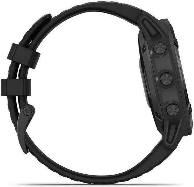 Alt view image 5 of 20 - Garmin Fenix 6 Pro, Premium Multisport GPS Watch, -Black with Black Band - (010-02158-01)