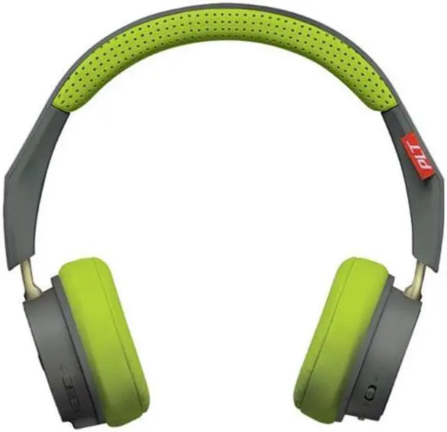 Alt view image 3 of 7 - Plantronics Backbeat 500 Wireless Headphones in Grey/Green Premium Charging Bundle