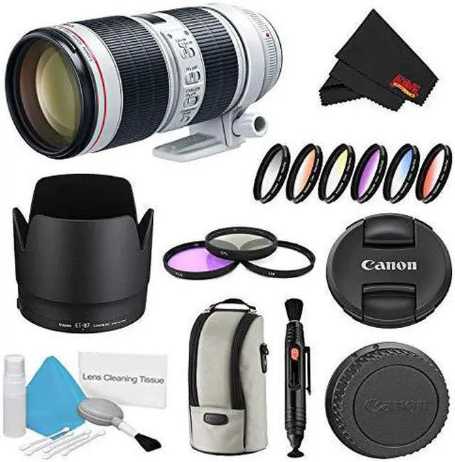Alt view image 4 of 4 - Canon EF 70-200mm f/2.8L is III USM Lens Bundle w/ 3 Piece Filter Kit and Color Multicoated 6 Piece Filter Kit (International Model)