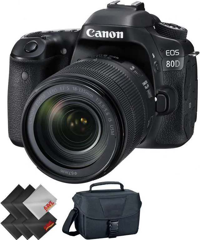 Main image of Canon EOS 80D DSLR Camera with 18-135mm Lens + 1 Year Warranty