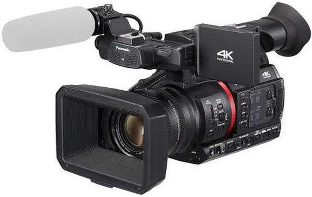 Alt view image 3 of 4 - Panasonic 4K Camcorder - Bundle Kit with 64GB Memory Card + 3 Pc Filter Kit + Carrying Case and More