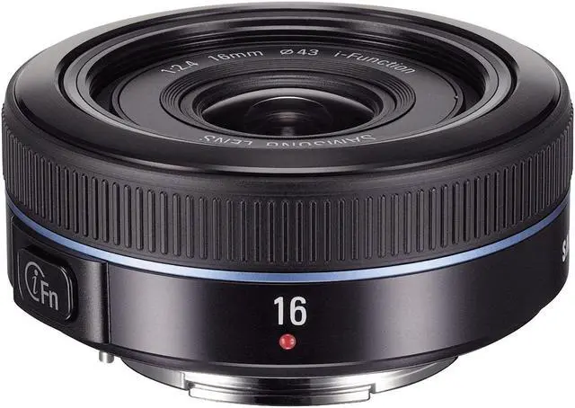 Alt view image 2 of 7 - Samsung NX 16mm f/2.4 Camera Lens (Black) - Fixed