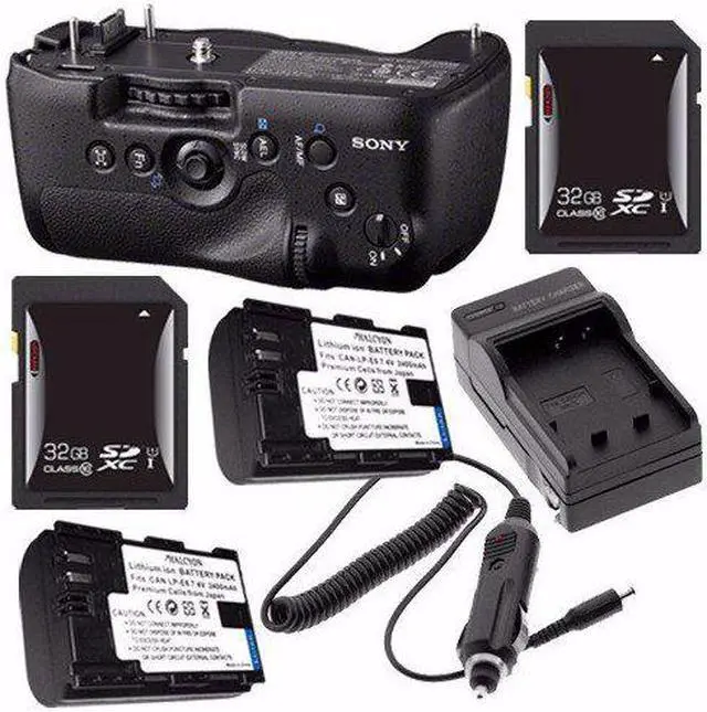 Main image of Sony Vertical Battery Grip for Alpha A99 DSLR Camera + NP-FM500H Battery + External Charger + 32GB SDHC Card Saver Bundle