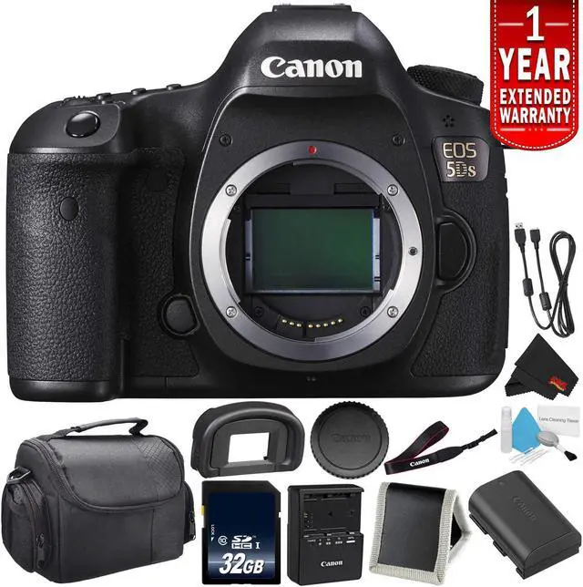 Main image of Canon EOS 5DS Digital SLR Camera 0581C002 (Body Only) - Camera Bundle with 32GB Memory Card + More (Intl Model)