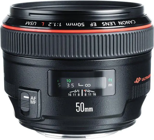 Alt view image 3 of 4 - Canon EF 50mm f/1.2L USM Camera Lens (Intl Model) + 3 Pcs Filter Kit + Cleaning Kit