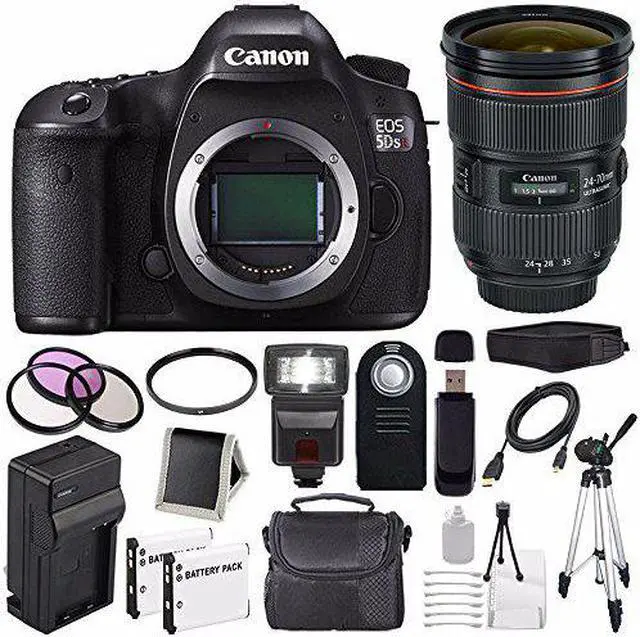 Alt view image 2 of 2 - Canon EOS 5DS R DSLR Camera (International Model) (0582C002) + EF 24-70mm f/2.8L II USM Lens Bundle
