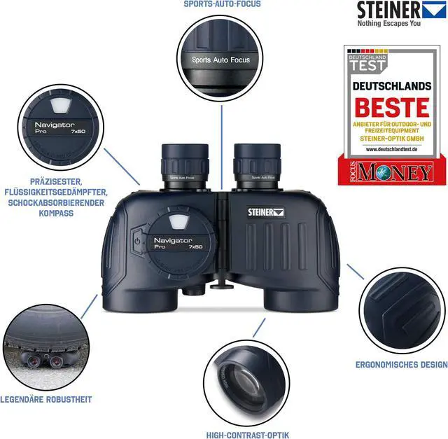Alt view image 4 of 10 - Steiner Navigator Pro 7x50 Binocular, Compass Included,
