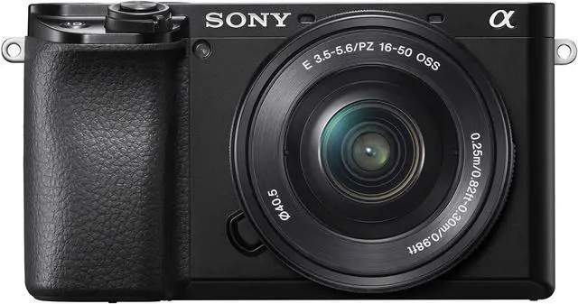 Alt view image 2 of 4 - Sony Alpha a6100 24.2MP Mirrorless Camera - Black (with 16-50mm Lens Kit)