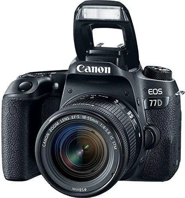 Alt view image 2 of 4 - Canon EOS 77D DSLR Camera with 18-55mm Lens Bundle w/ 9 Piece Filter Kit (Intl Model)