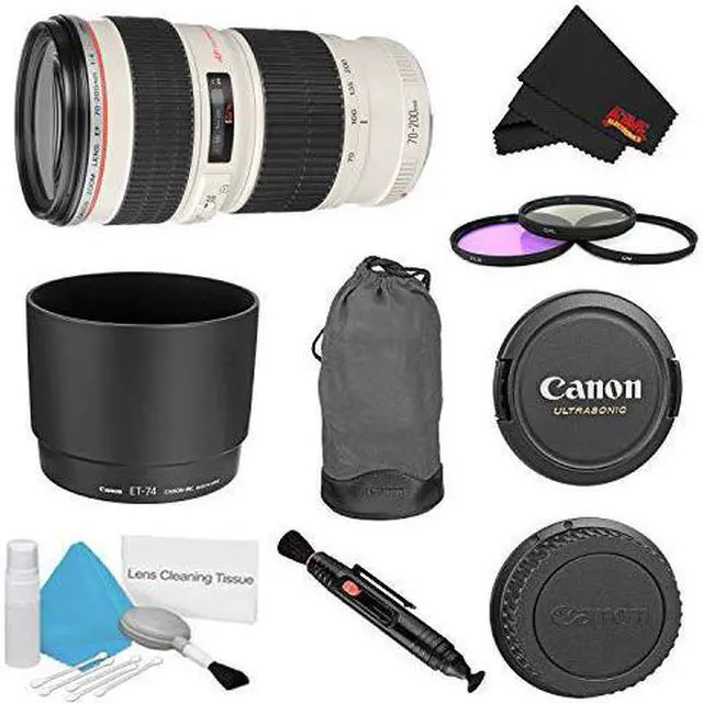 Alt view image 4 of 4 - Canon EF 70-200mm f/4L USM Lens Bundle w/ 3 Piece Filter Kit (Intl Model)