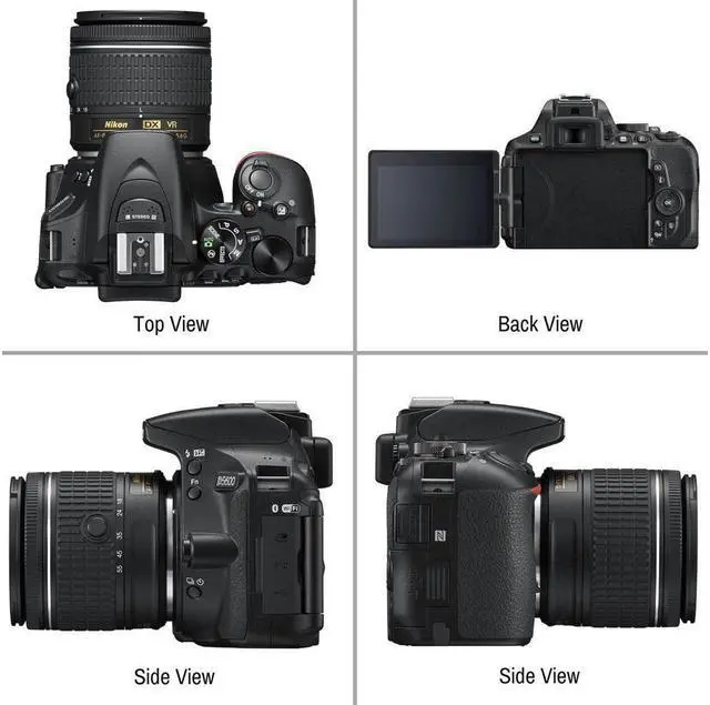 Alt view image 2 of 4 - Nikon D5600 DSLR Camera with 18-55mm Lens and Nikon 70-300mm Lens, Wide Angle, Telephoto Lenses, Filters, Flash Bundle