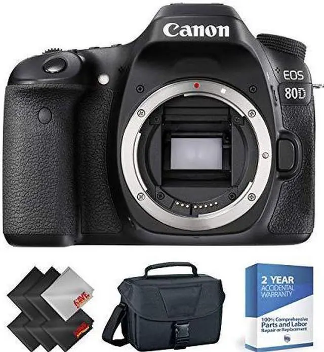 Alt view image 2 of 3 - Canon EOS 80D DSLR Camera (Body Only) + 2 Year Accidental Warranty